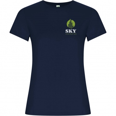 Logo trade advertising products image of: Golden short sleeve women's t-shirt