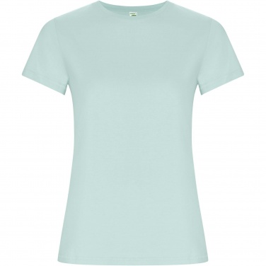 Logo trade promotional giveaways picture of: Golden short sleeve women's t-shirt