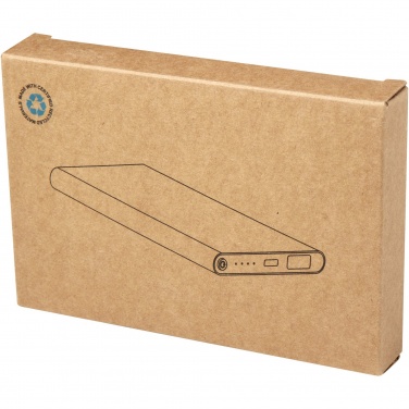 Logo trade corporate gifts image of: Pep 4000 mAh Type-C recycled aluminium power bank 