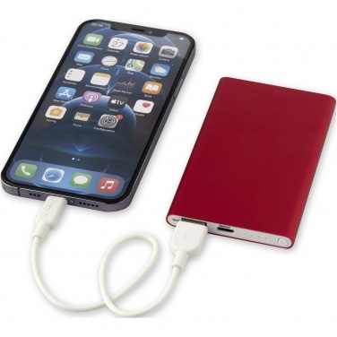 Logo trade corporate gift photo of: Pep 4000 mAh Type-C recycled aluminium power bank 