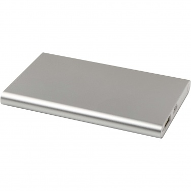 Logo trade promotional merchandise picture of: Pep 4000 mAh Type-C recycled aluminium power bank 