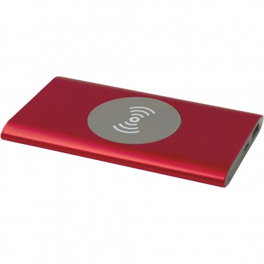 Logo trade corporate gifts picture of: Juice 4000 mAh Type-C recycled aluminium wireless power bank 