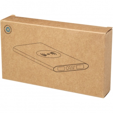 Logotrade corporate gift image of: Juice 8000 mAh Type-C recycled aluminium wireless power bank