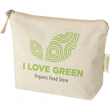 Logotrade promotional gift picture of: Orissa 180 g/m² organic toiletry bag 1L