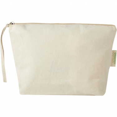 Logo trade promotional products image of: Orissa 180 g/m² organic large accessory pouch 3L