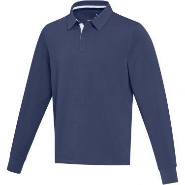 Logo trade business gifts image of: Clyde unisex organic rugby polo sweatshirt