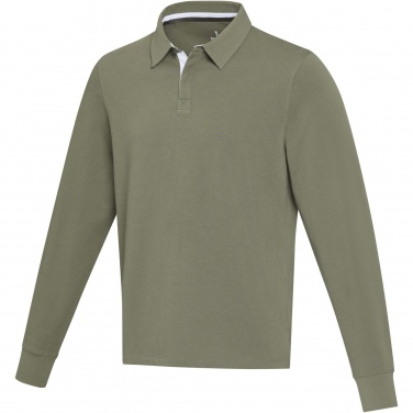 Logo trade advertising product photo of: Clyde unisex organic rugby polo sweatshirt