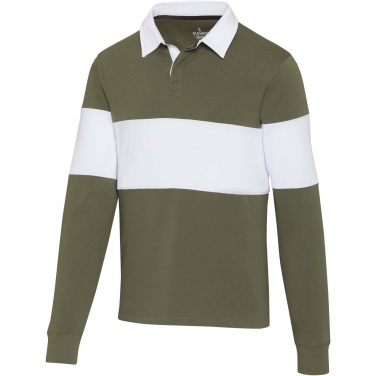 Logo trade promotional items image of: Clyde unisex organic rugby polo sweatshirt