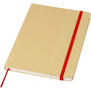 Logo trade business gifts image of: Nelida A5 recycled cardboard hard cover notebook