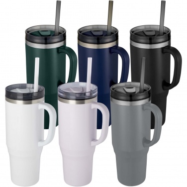 Logo trade promotional product photo of: Melbourne 1200 ml RCS certified insulated tumbler with straw