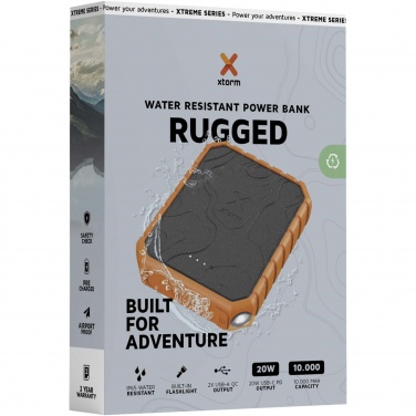 Logo trade promotional giveaways picture of: Xtorm XR201 Xtreme 10.000 mAh 20W QC3.0 waterproof rugged power bank with torch