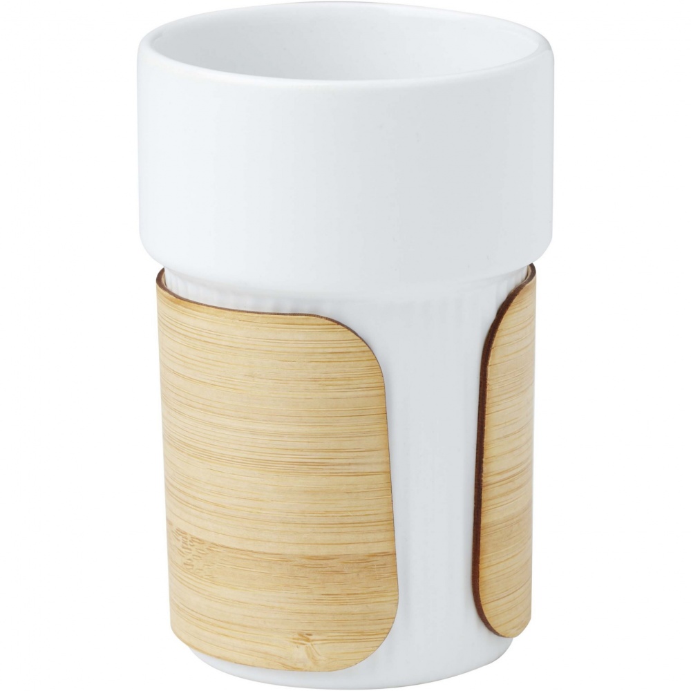 Logo trade promotional merchandise photo of: Tumbler Fika 340 ml with bamboo sleeve