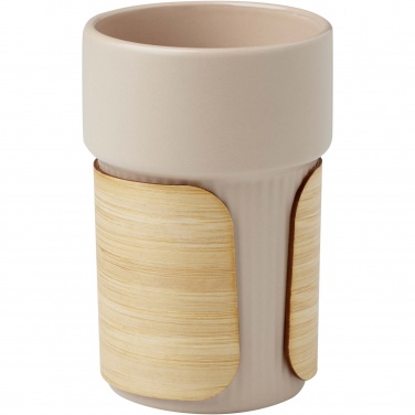 Logo trade promotional merchandise image of: Tumbler Fika 340 ml with bamboo sleeve