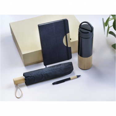 Logo trade promotional merchandise image of: Carmen A5 hard cover notebook and ballpoint pen gift set