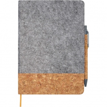 Logo trade promotional merchandise picture of: Veronica A5 hard cover notebook