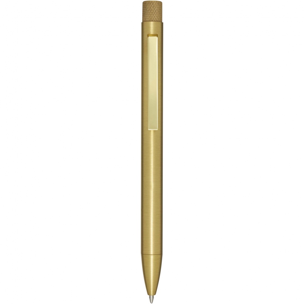 Logo trade promotional gift photo of: Beatriz recycled brass ballpoint pen