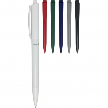 Logo trade corporate gifts image of: Martha recycled plastic ballpoint pen