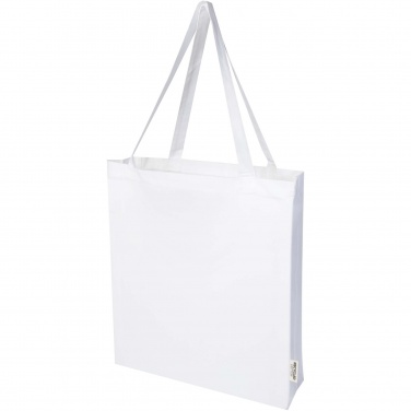 Logotrade promotional merchandise image of: Madras 140 g/m² GRS recycled cotton gusset tote bag