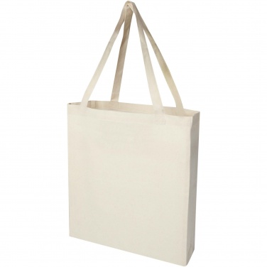 Logotrade promotional gift image of: Madras 140 g/m² GRS recycled cotton gusset tote bag