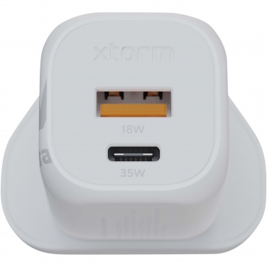 Logotrade promotional items photo of: Xtorm XEC035 GaN² Ultra 35W wall charger - UK plug