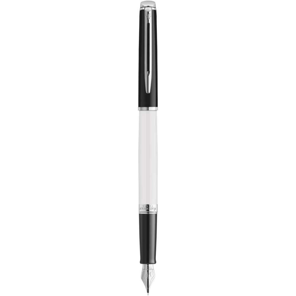 Logo trade advertising product photo of: Hemisphere colour blocking fountain pen with palladium trim