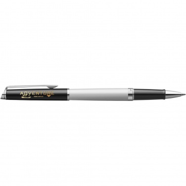 Logo trade promotional product photo of: Hemisphere colour blocking rollerball pen with palladium trim
