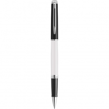 Logo trade promotional giveaways picture of: Hemisphere colour blocking rollerball pen with palladium trim