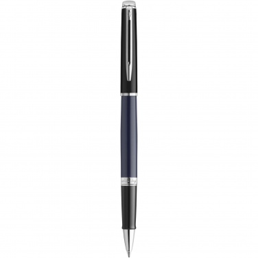 Logotrade promotional merchandise photo of: Hemisphere colour blocking rollerball pen with palladium trim