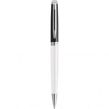 Logotrade corporate gift picture of: Hemisphere colour blocking ballpoint pen with palladium trim