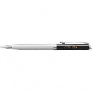 Logotrade business gifts photo of: Hemisphere colour blocking ballpoint pen with palladium trim