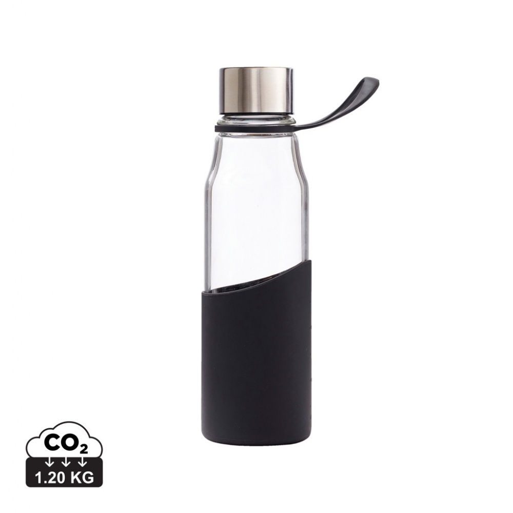 Logo trade promotional merchandise picture of: VINGA Lean Glass Water Bottle
