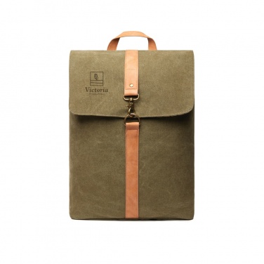 Logo trade advertising products image of: VINGA Bosler backpack GRS recycled canvas
