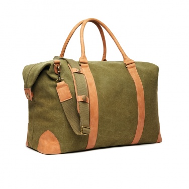 Logotrade promotional item picture of: VINGA Bosler RCS recycled canvas weekend bag