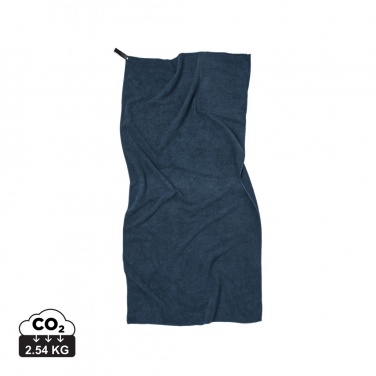 Logo trade promotional gift photo of: VINGA GRS RPET active dry towel 140 x 70cm