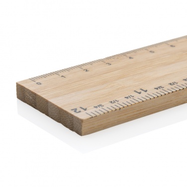 Logo trade advertising products picture of: Timberson extra thick 30cm double sided bamboo ruler