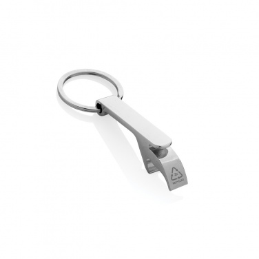 Logo trade advertising products image of: RCS recycled zinc alloy bottle opener keychain