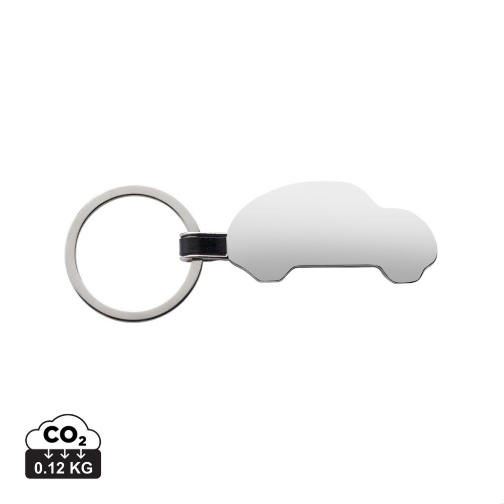 Logotrade promotional gift picture of: RCS recycled zinc alloy car keyring