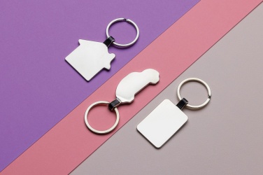 Logotrade promotional merchandise image of: RCS recycled zinc alloy car keyring