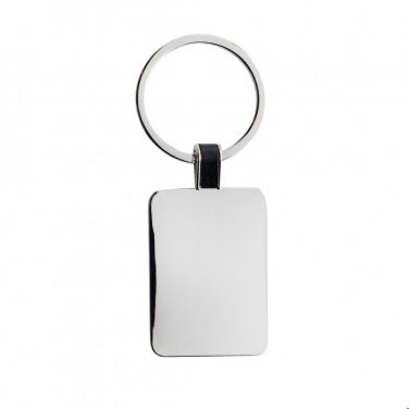 Logotrade promotional merchandise image of: RCS recycled zinc alloy rectangle keyring