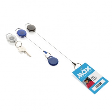 Logo trade promotional products picture of: RCS recycled ABS roller clip keychain