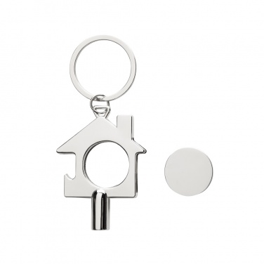 Logotrade corporate gift image of: RCS recycled zinc alloy 3 in 1 keychain
