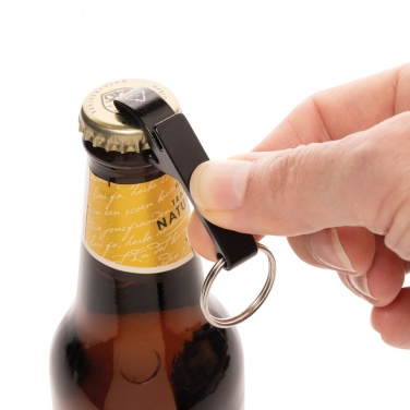 Logotrade corporate gift image of: RCS recycled aluminum bottle and can opener