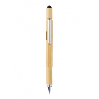 Logo trade promotional merchandise photo of: Bamboo 5-in-1 toolpen