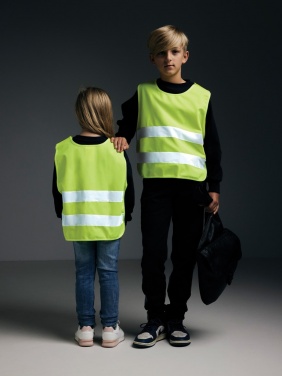 Logo trade promotional items image of: GRS recycled PET high-visibility safety vest 3-6 years