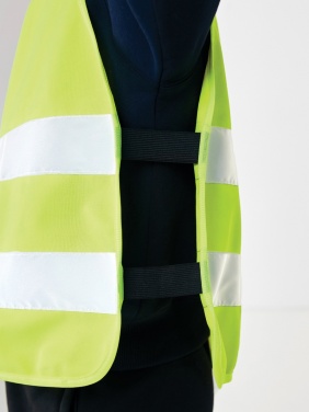 Logo trade advertising product photo of: GRS recycled PET high-visibility safety vest 7-12 years