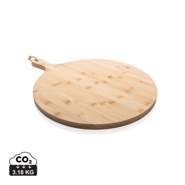 Logo trade business gift photo of: Ukiyo bamboo round serving board