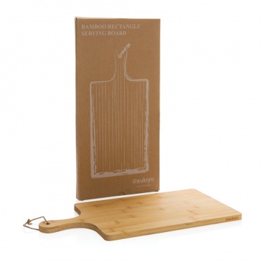 Logo trade promotional gift photo of: Ukiyo bamboo rectangle serving board