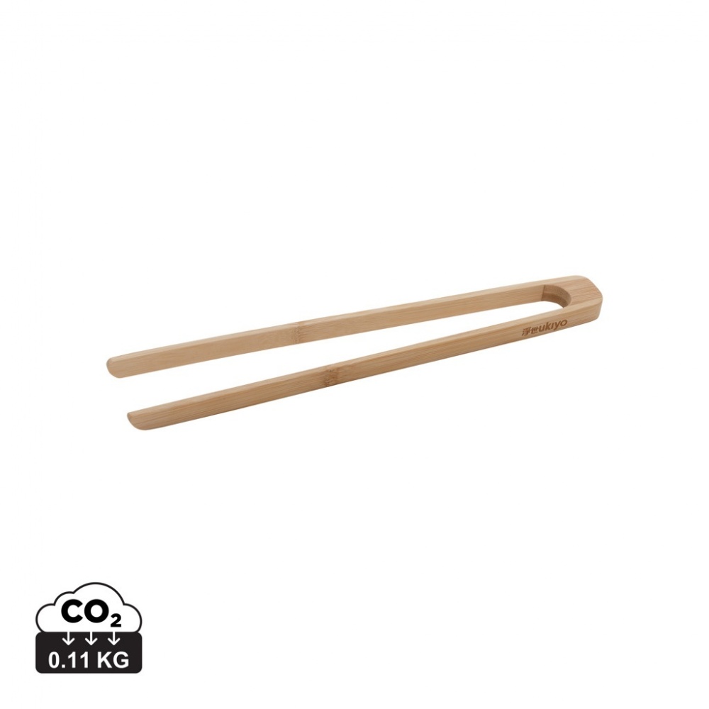 Logo trade advertising products image of: Ukiyo bamboo serving tongs