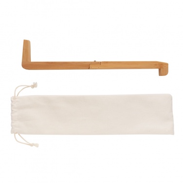 Logo trade promotional gifts picture of: Bamboo portable laptop stand