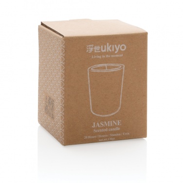 Logo trade advertising products image of: Ukiyo small scented candle in glass